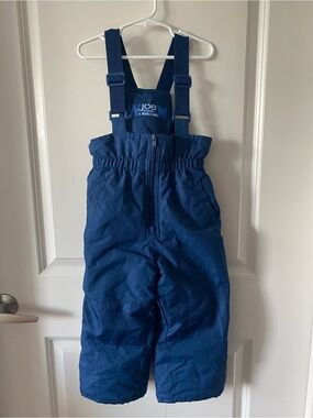 Joe Fresh Blue Kids Insulated Snow Overalls with Adjustable Straps